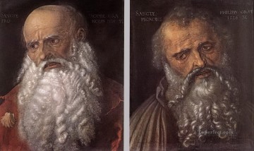 アルブレヒト・デューラー Painting - 使徒フィリップとジェイムズ・アルブレヒト・デューラー